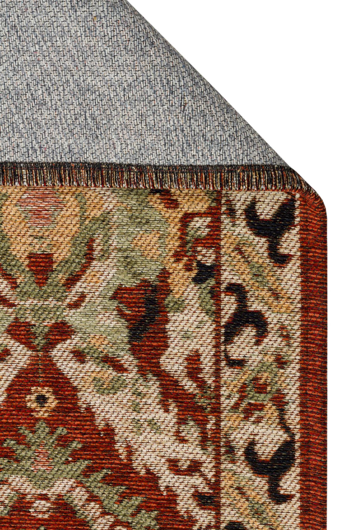 ANADOLU KILIM AND 11 MULTY Geleneksel Anadolu Motifli Yıkanabilir Kaymaz Tabanlı Şönil Dokuma Halı