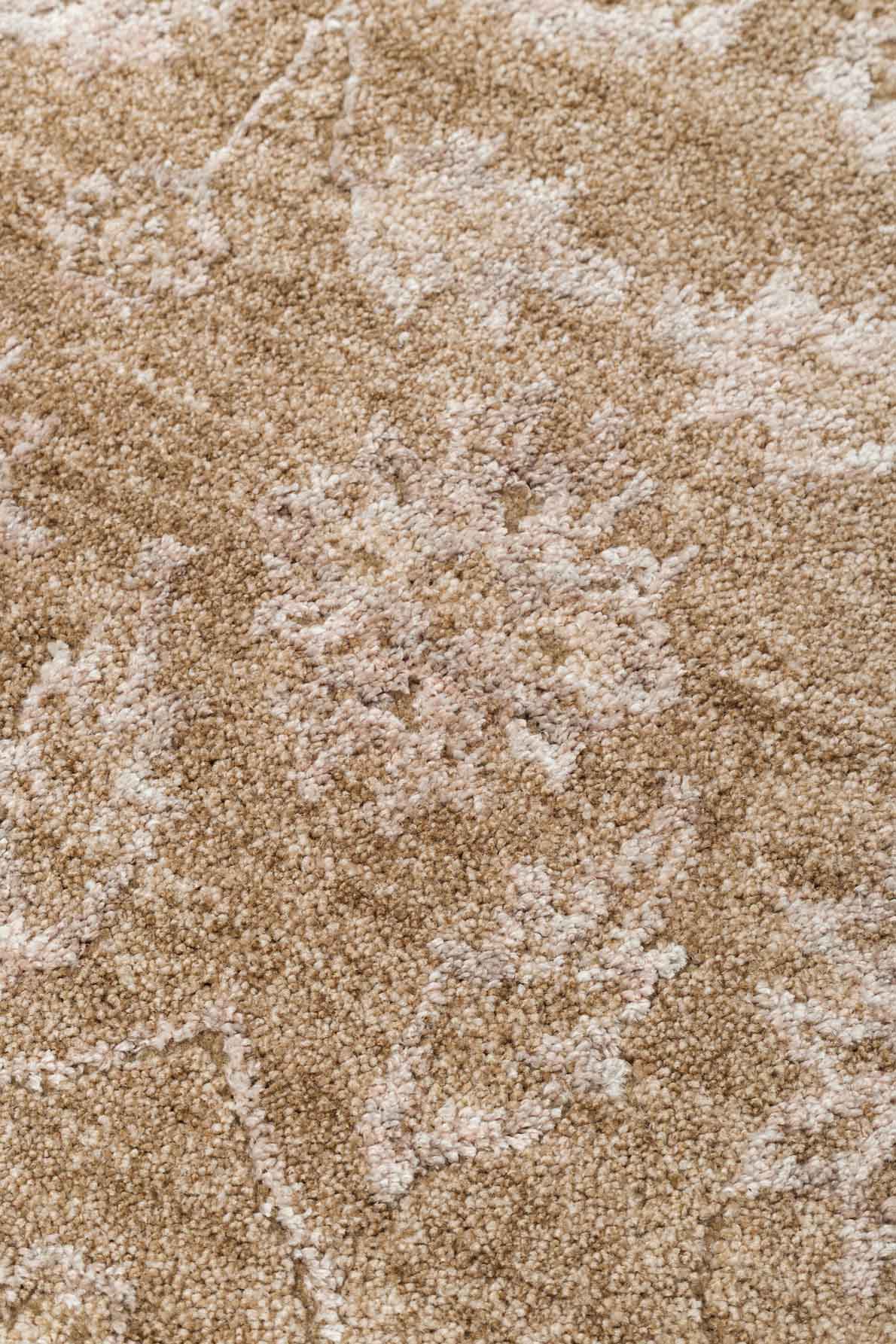 AJMER JM 01 BEIGE Özel Yumuşak Tuşeli Tonsürton Vintage Makine Halısı