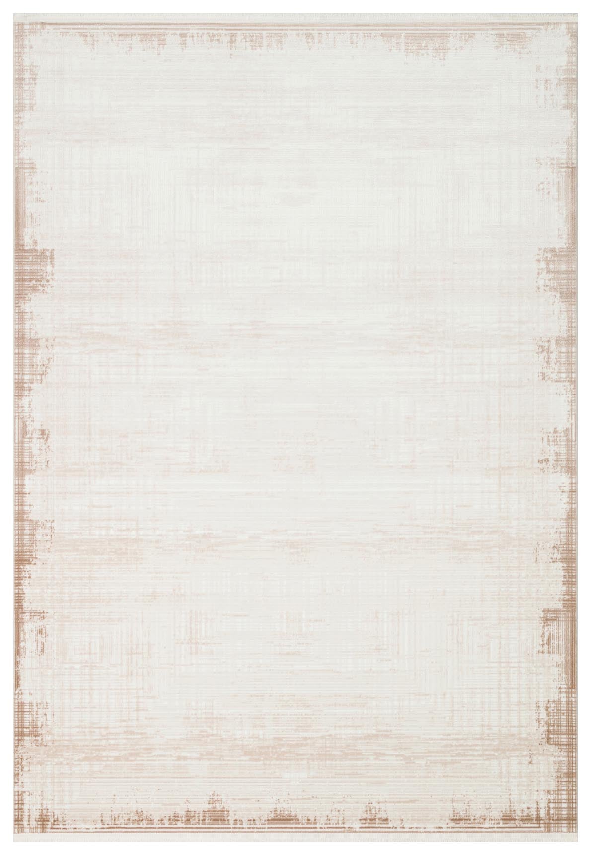 PERA PERA 01 BEIGE Yıkanabilir Modern Desenli Kaymaz Tabanlı Akrilik Makine Halısı