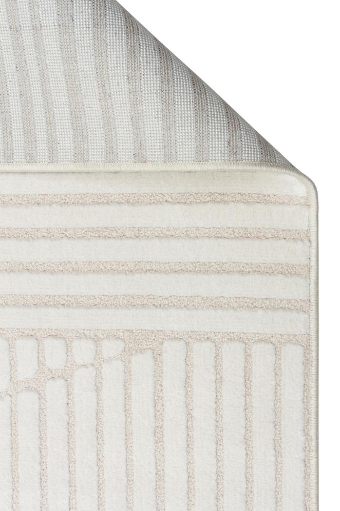 ADEL ADL 01 CREAM Yüksek Alçak Dokulu Yumuşak Tuşeli Modern Makine Halısı