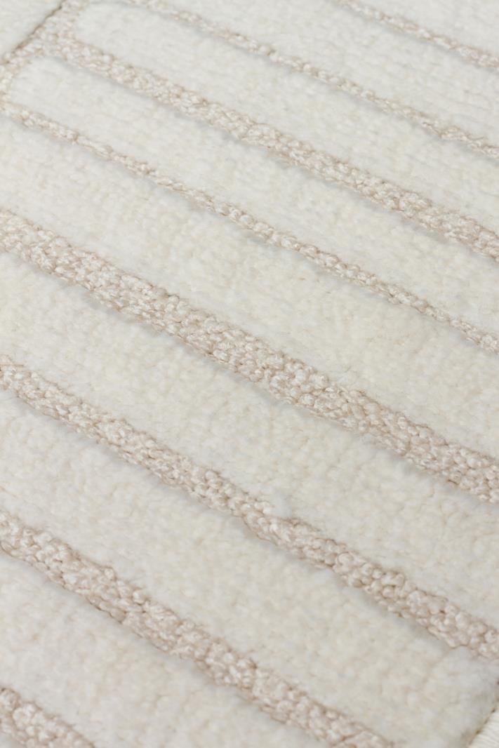 ADEL ADL 01 CREAM Yüksek Alçak Dokulu Yumuşak Tuşeli Modern Makine Halısı
