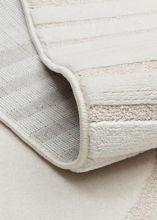 ADEL ADL 02 CREAM Yüksek Alçak Dokulu Yumuşak Tuşeli Modern Makine Halısı