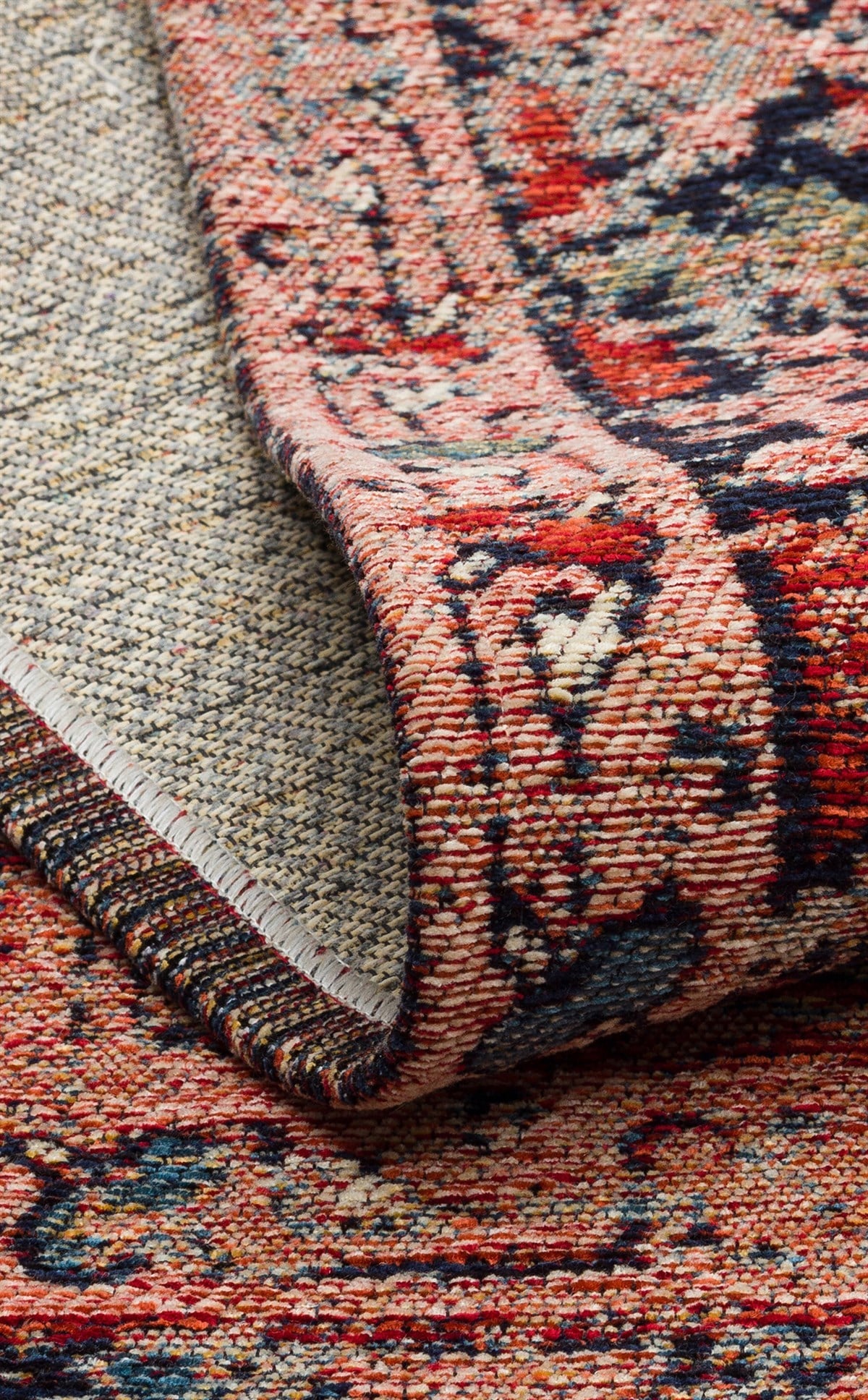 ANADOLU KILIM AND 01 MULTY Geleneksel Anadolu Motifli Yıkanabilir Kaymaz Tabanlı Şönil Dokuma Halı