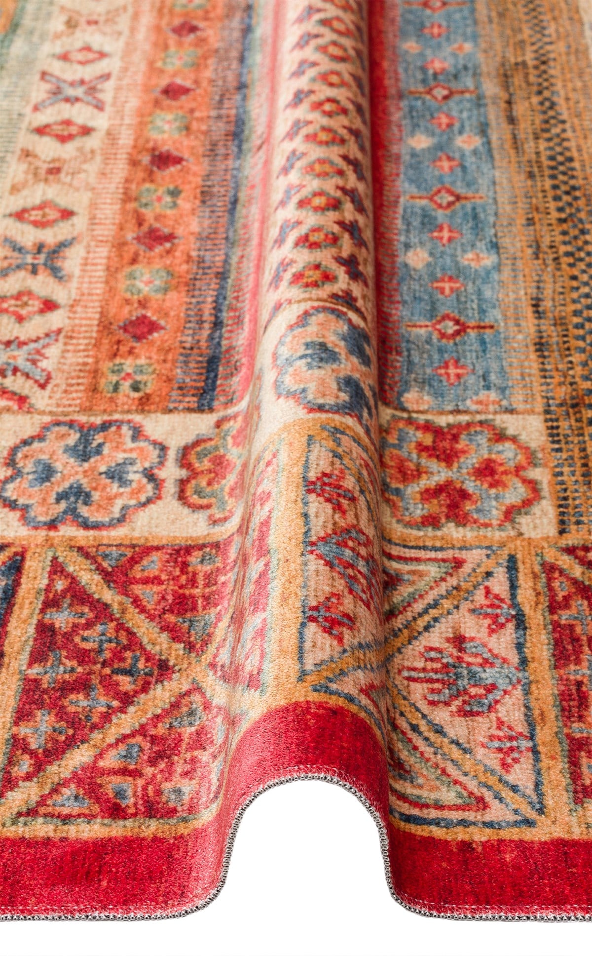 ANTIQUE ATK 04 MULTY Kolay kullanımlı Kaymaz Karabağ ve Antik Desenlere Sahip Yıkanabilir Makine Halısı