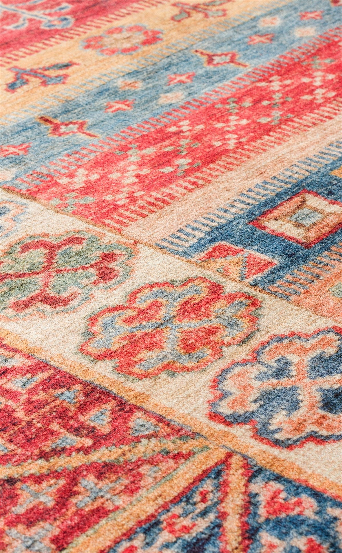 ANTIQUE ATK 04 MULTY Kolay kullanımlı Kaymaz Karabağ ve Antik Desenlere Sahip Yıkanabilir Makine Halısı