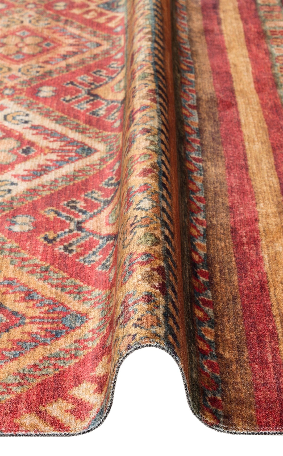 ANTIQUE ATK 05 MULTY Kolay kullanımlı Kaymaz Karabağ ve Antik Desenlere Sahip Yıkanabilir Makine Halısı