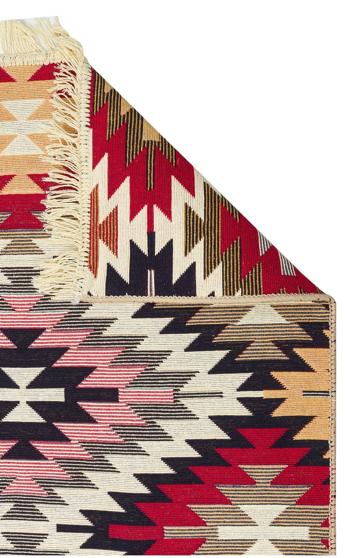 ARYA AR 33 RED Yıkanabilir Çift Taraflı Modern Desenli Dokuma Kilim