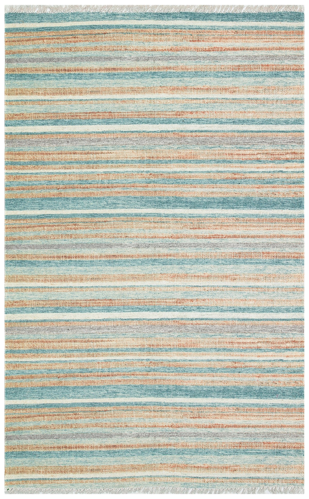 ASOS AS 04 BLUE Jüt Hasır Görünümlü Hav Toz Vermez Çift Taraflı Yıkanabilir Kilim