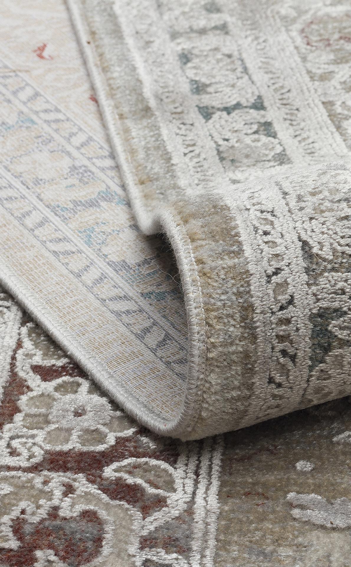 BABIL BBL 02 GREY Yumuşak Dokulu Vintage Esintilere Sahip Over-dyed Sık Dokuma Salon Halısı