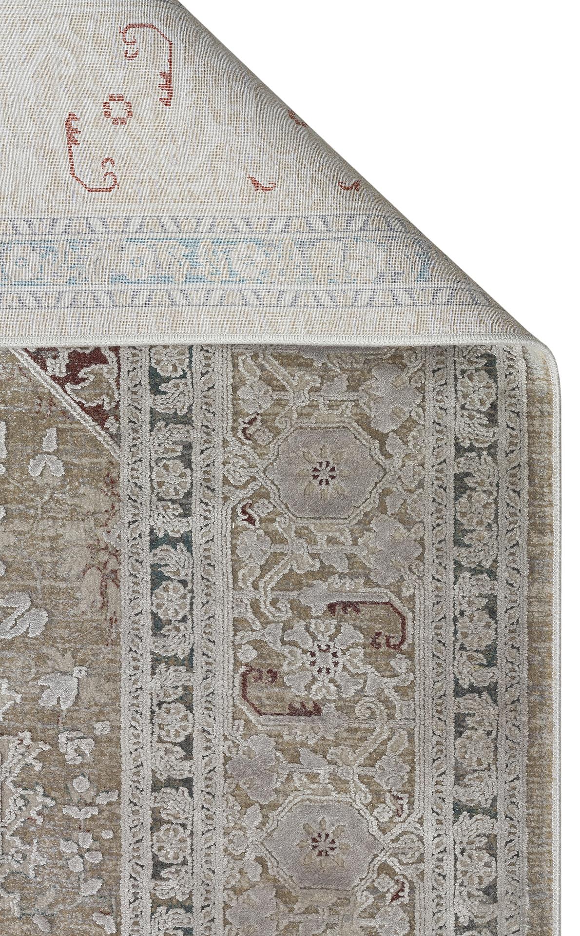 BABIL BBL 02 GREY Yumuşak Dokulu Vintage Esintilere Sahip Over-dyed Sık Dokuma Salon Halısı