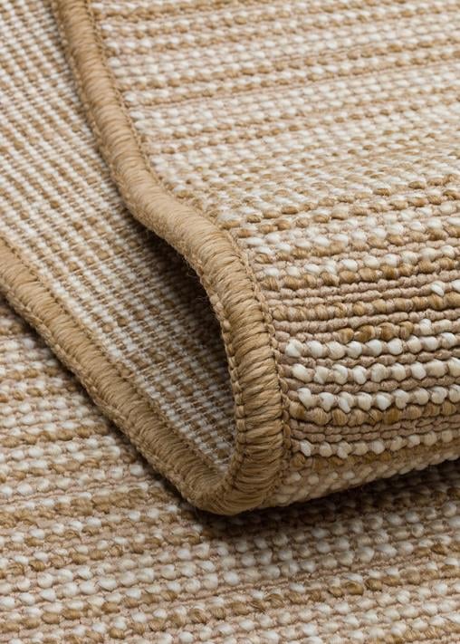 BALI JUTE BLJ 02 JUTE WHITE Jüt Dokulu Hav Toz Vermeyen Modern Halı
