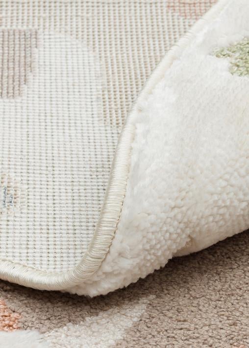 BAMBINO BMB 07 CREAM MULTY Q Pastel Renkli Hav ve Toz Vermeyen Çocuk Halısı