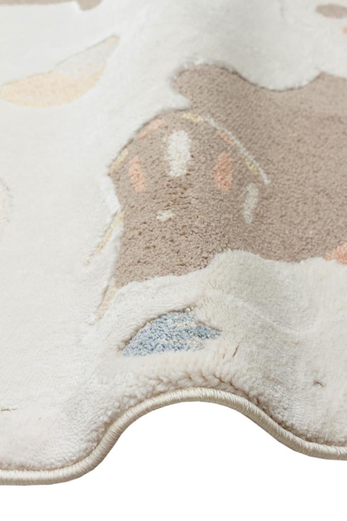 BAMBINO BMB 07 CREAM MULTY Q Pastel Renkli Hav ve Toz Vermeyen Çocuk Halısı