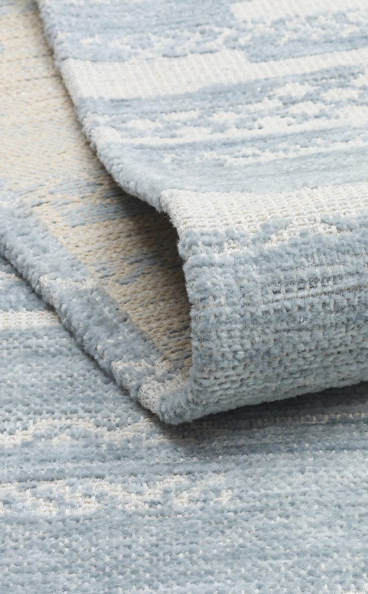 BIGA BG 01 BLUE Hav Toz Vermez Kaymaz Tabanlı İnce Dokuma Modern Halı