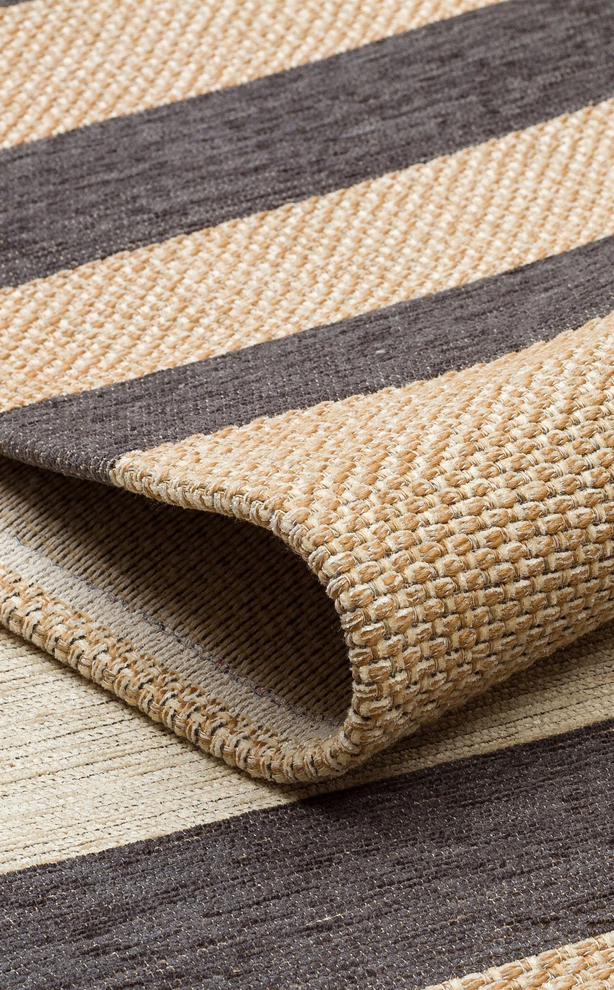BROOKLYN BRK 14 NATURAL GREY Hasır Görünümlü Kaymaz Renkli Dokuma Modern Kilim