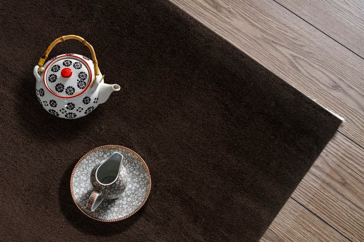 COMFORT 1006 BROWN Kolay Kullanımlı Hav Toz Vermez Yumuşak Dokulu Modern Pofuduk Shaggy Halı