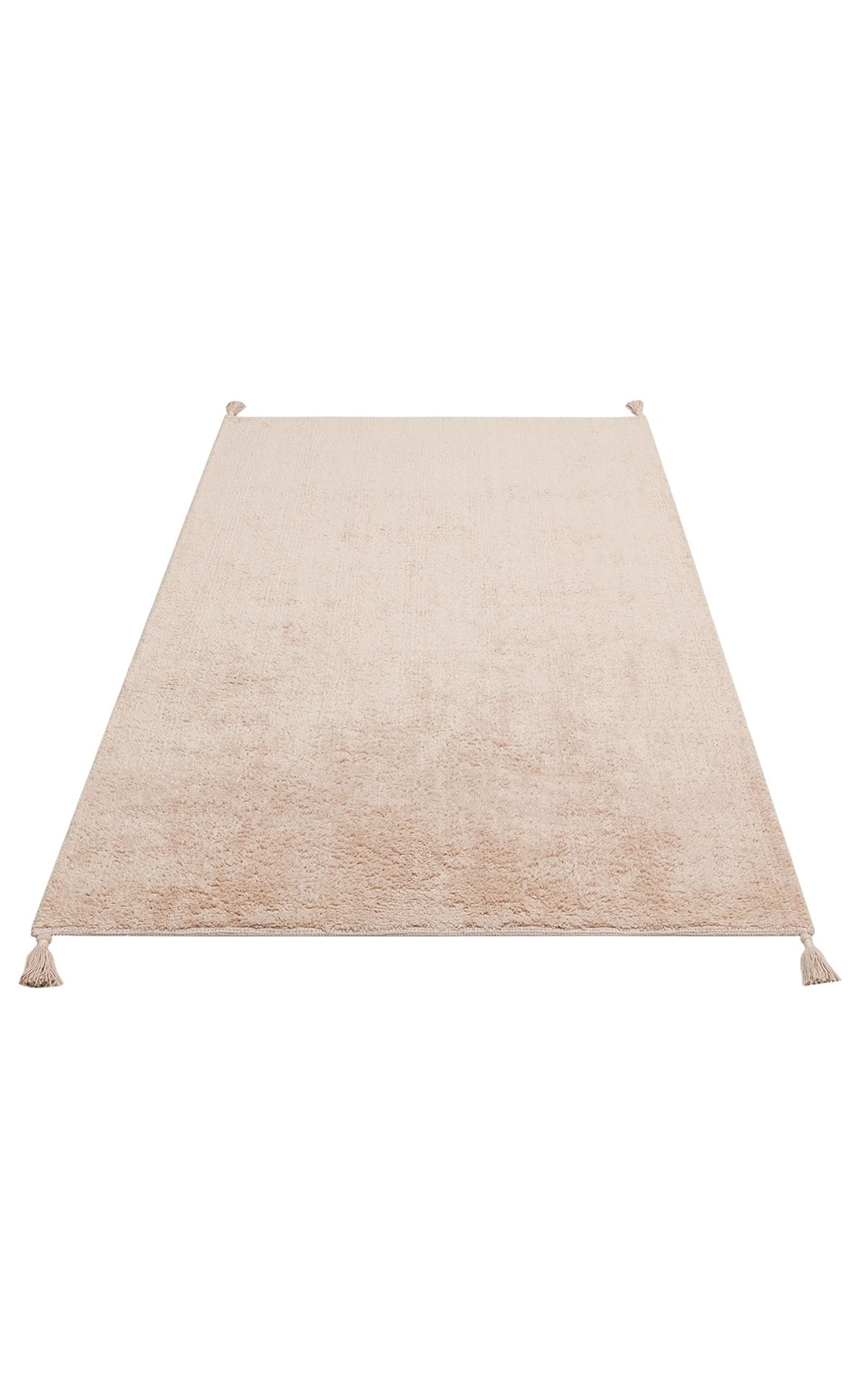 COTTON BOON CBN PLAIN BEIGE Yıkanabilir Kaymaz Tabanlı Naturel Pamuk Bebek Halısı