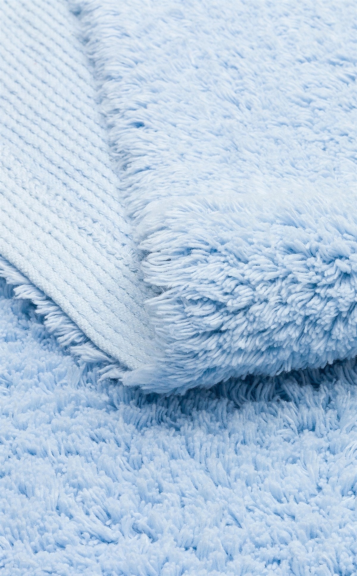 COTTON BOON CBN PLAIN BLUE Yıkanabilir Kaymaz Tabanlı Naturel Pamuk Bebek Halısı