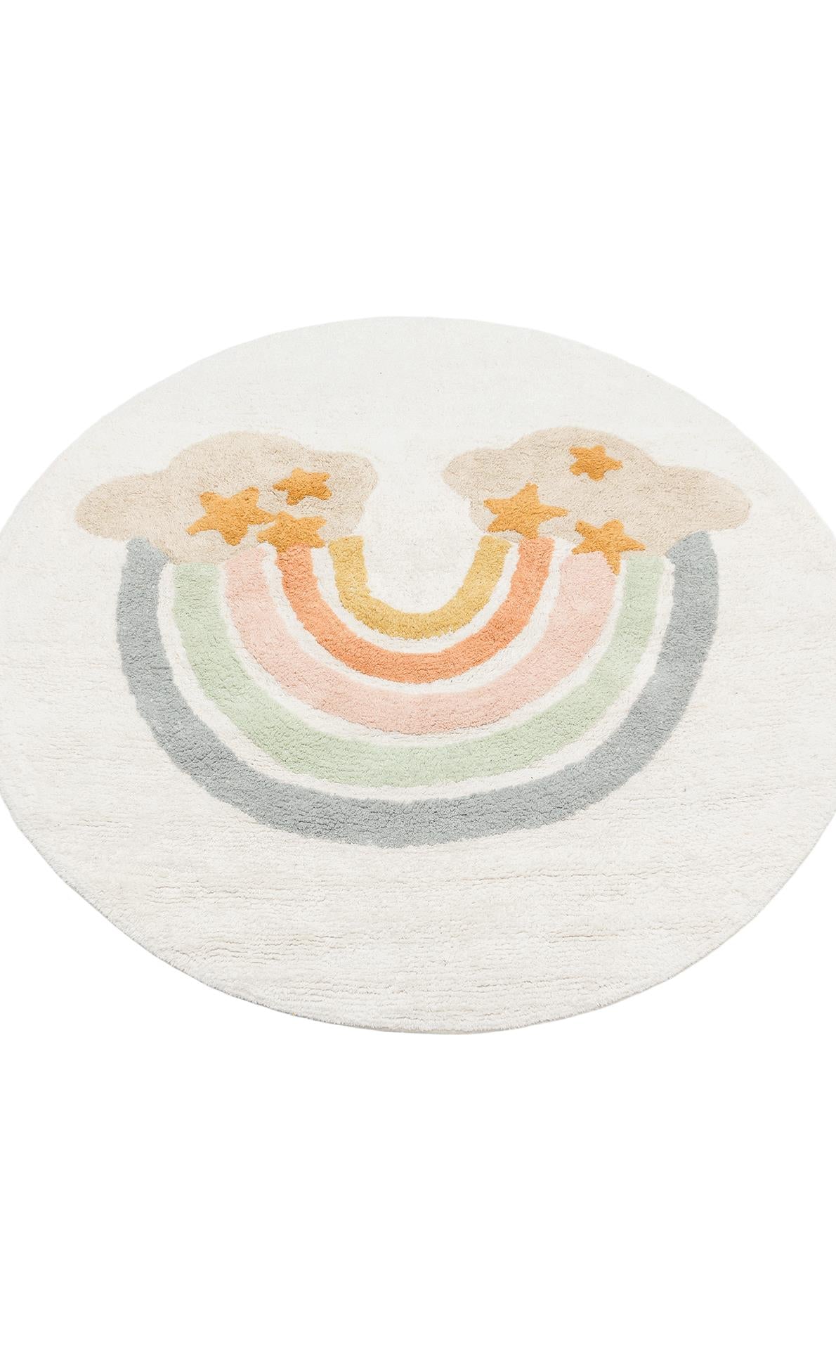 COTTON BOON XXW CBN 07 MULTY XXW Q Yıkanabilir Kaymaz Tabanlı Naturel Pamuk Bebek Halısı
