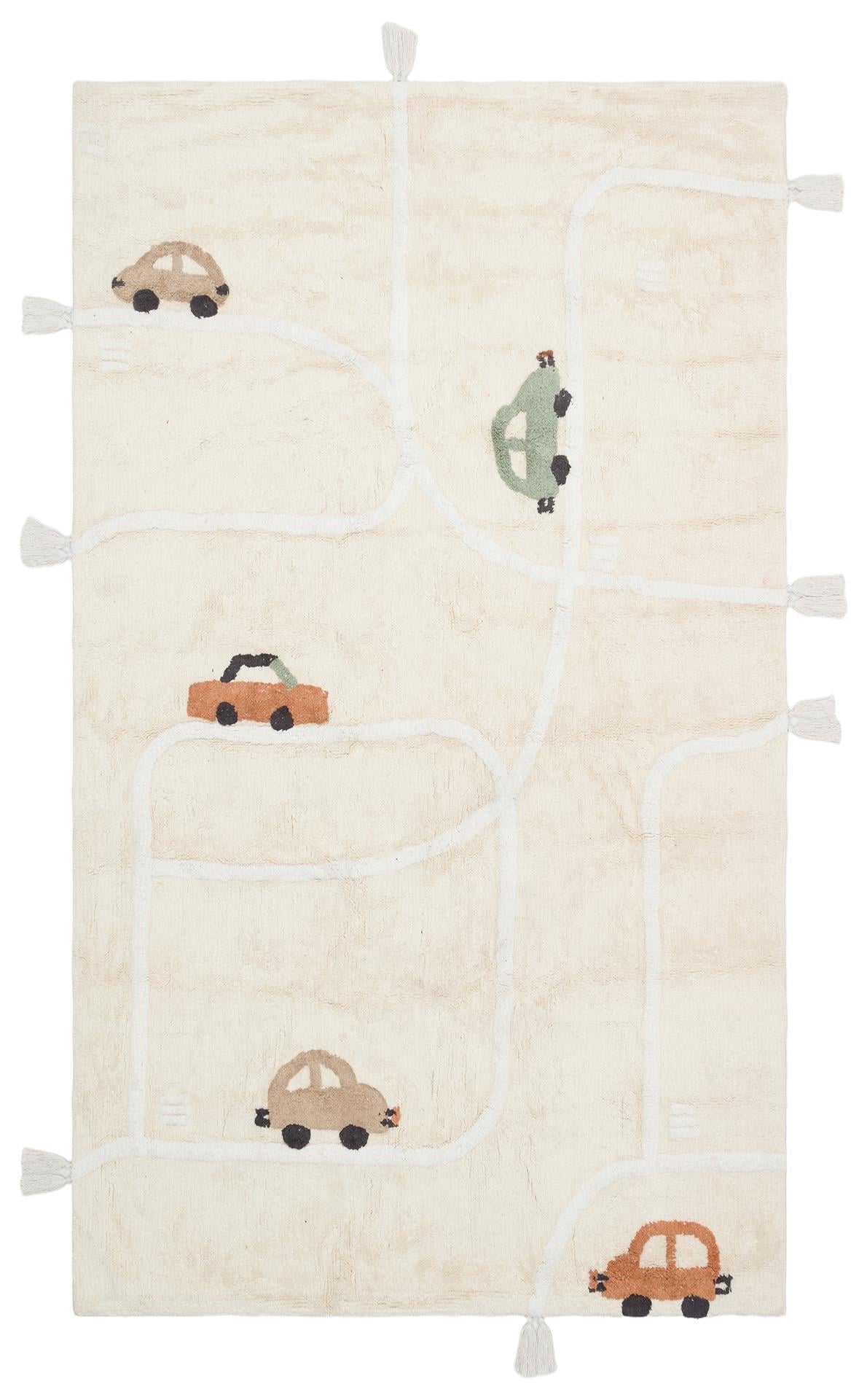 COTTON BOON XXW CBN 09 MULTY XXW Yıkanabilir Kaymaz Tabanlı Naturel Pamuk Bebek Halısı
