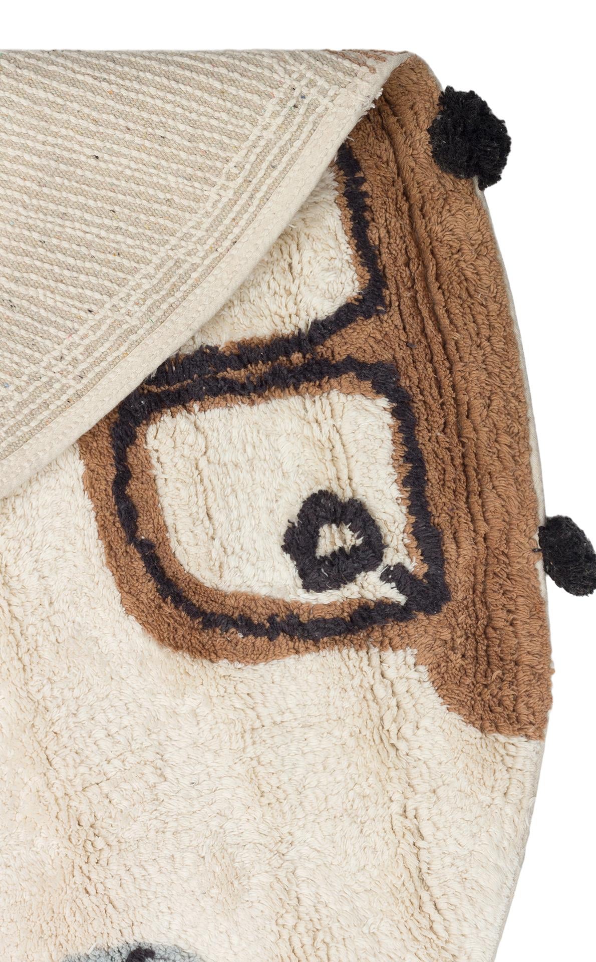 COTTON BOON XXW CBN 15 MULTY XXW Q Yıkanabilir Kaymaz Tabanlı Naturel Pamuk Bebek Halısı