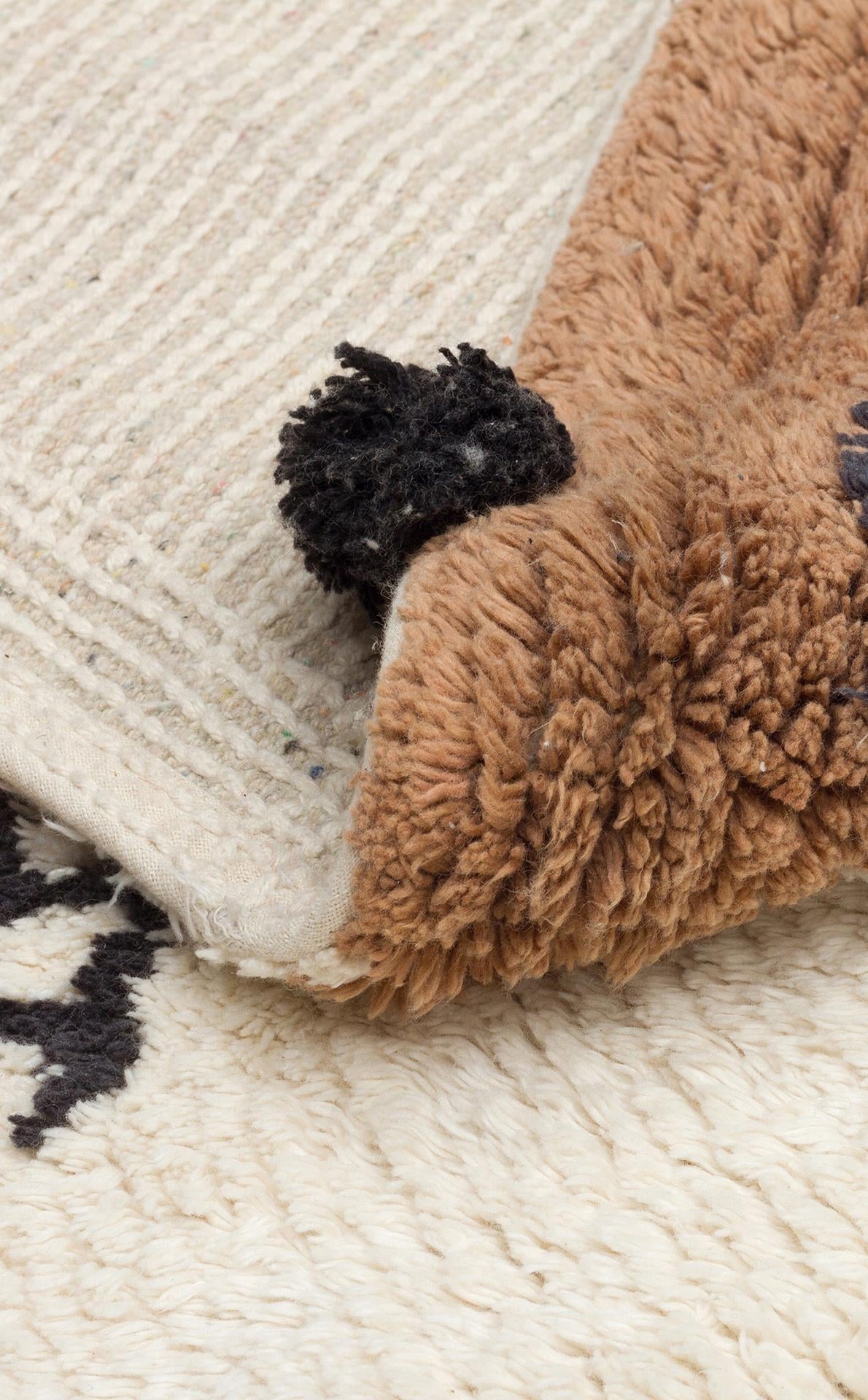 COTTON BOON XXW CBN 15 MULTY XXW Q Yıkanabilir Kaymaz Tabanlı Naturel Pamuk Bebek Halısı