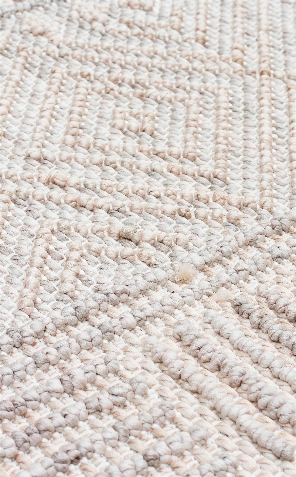 COZY CZY 02 GREY BEIGE Hav Toz Vermez Modern Örgü Dokuma Makine Halısı