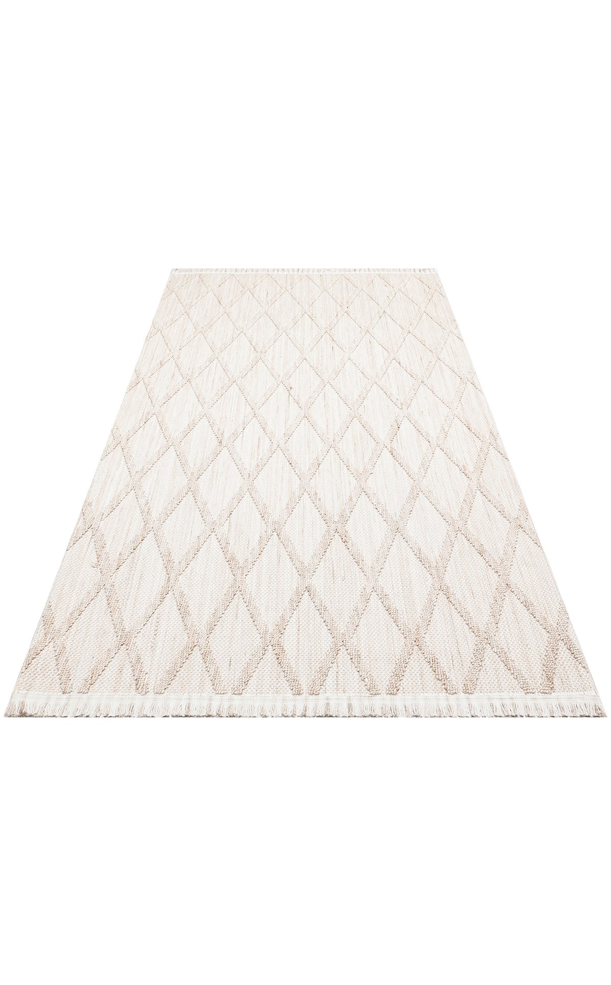 COZY CZY 04 BEIGE Hav Toz Vermez Modern Örgü Dokuma Makine Halısı