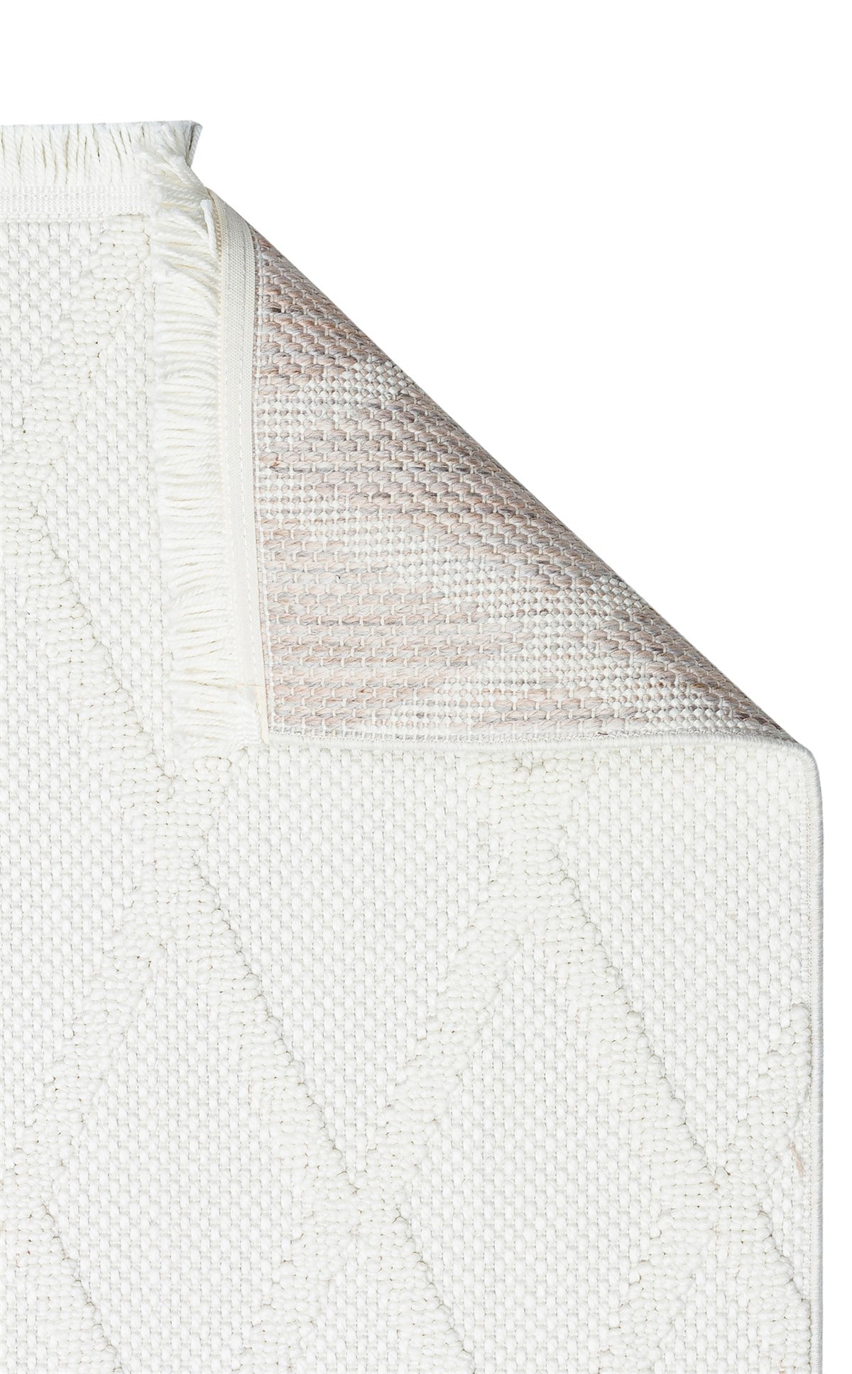 COZY CZY 04 CREAM Hav Toz Vermez Modern Örgü Dokuma Makine Halısı