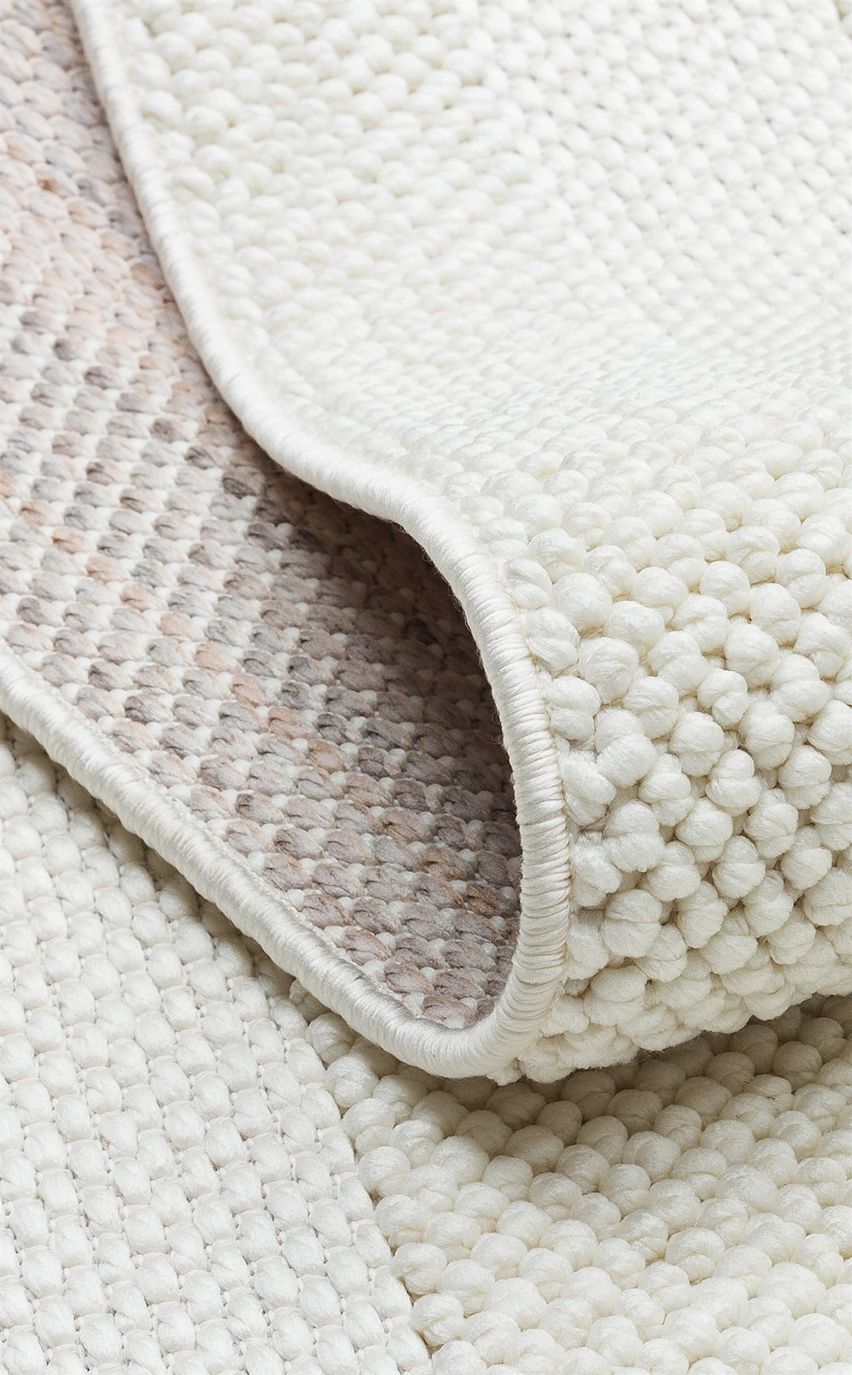 COZY CZY 05 CREAM Hav Toz Vermez Modern Örgü Dokuma Makine Halısı