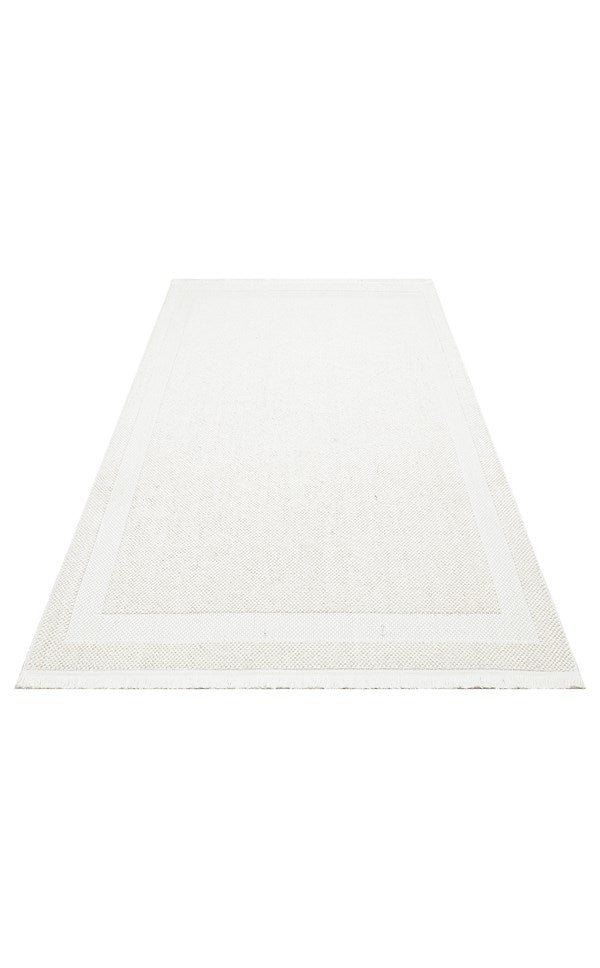 COZY CZY 05 CREAM Hav Toz Vermez Modern Örgü Dokuma Makine Halısı