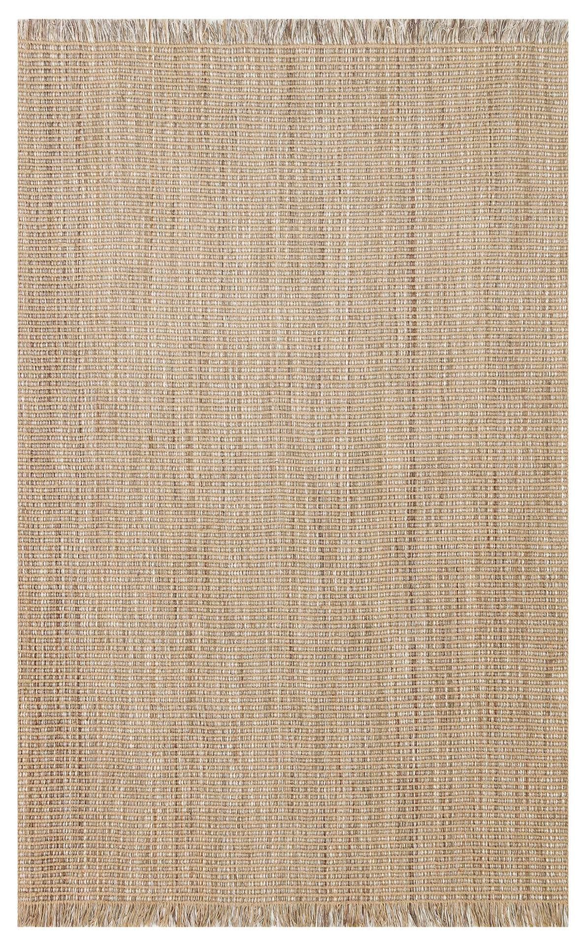 DOHA DH 01 BEIGE Jüt ve Polyester ile Üretilen Çift Taraflı Modern Kilim