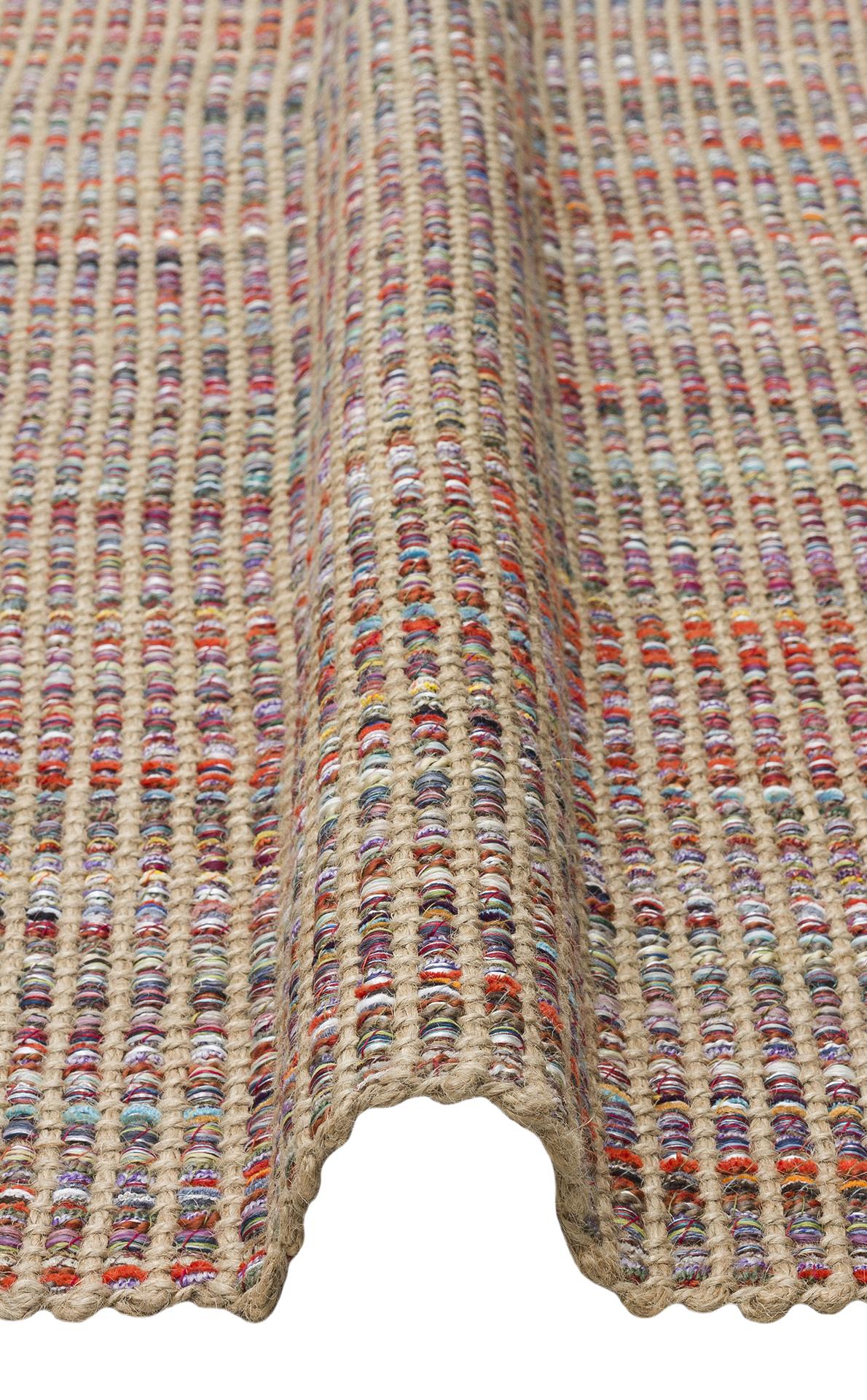 DOHA DH 01 MULTY Jüt ve Polyester ile Üretilen Çift Taraflı Modern Kilim