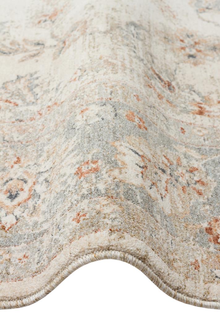 EFES EFES 04 CREAM GREY XW Hav Toz Vermez Yumuşak Tuşeli Makine Halısı