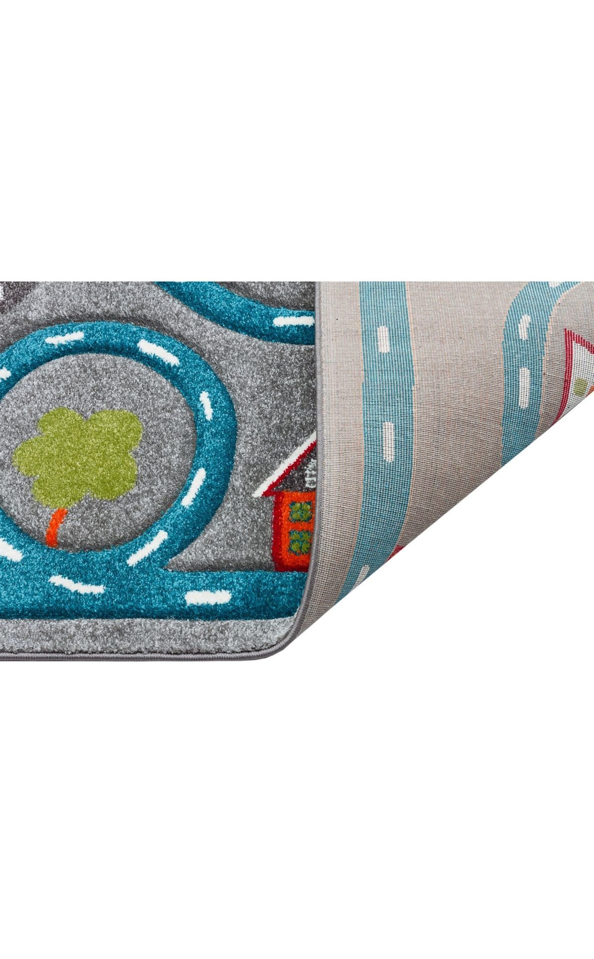 EKO KIDS KDS 19 GREY BLUE Hav Toz Vermez Çocuk Halısı