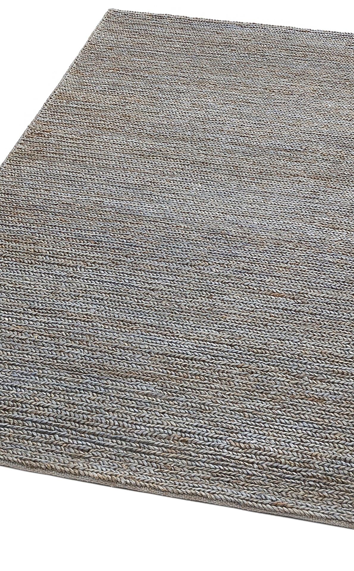 FINE CHOTI FINE SLATE BLUE ( SB03 ) El Dokuma Naturel Jüt Hasır Halı