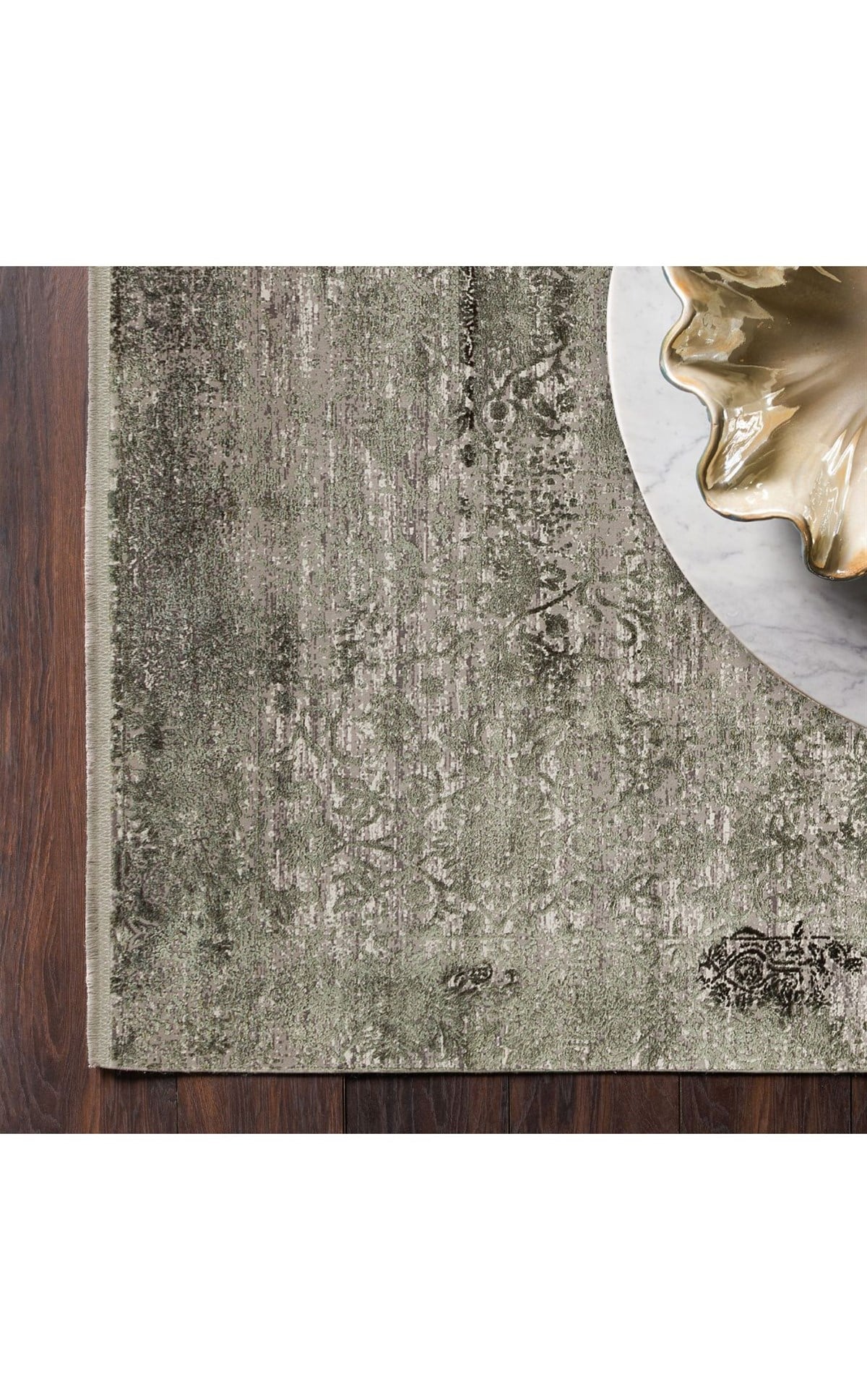 FRESCO DYED FSD 01 D.GREEN Overdyed Yüksek Alçak Dokulu Özel Işıltılı Yüksek Kaliteli Sık Dokuma Modern Salon Halısı