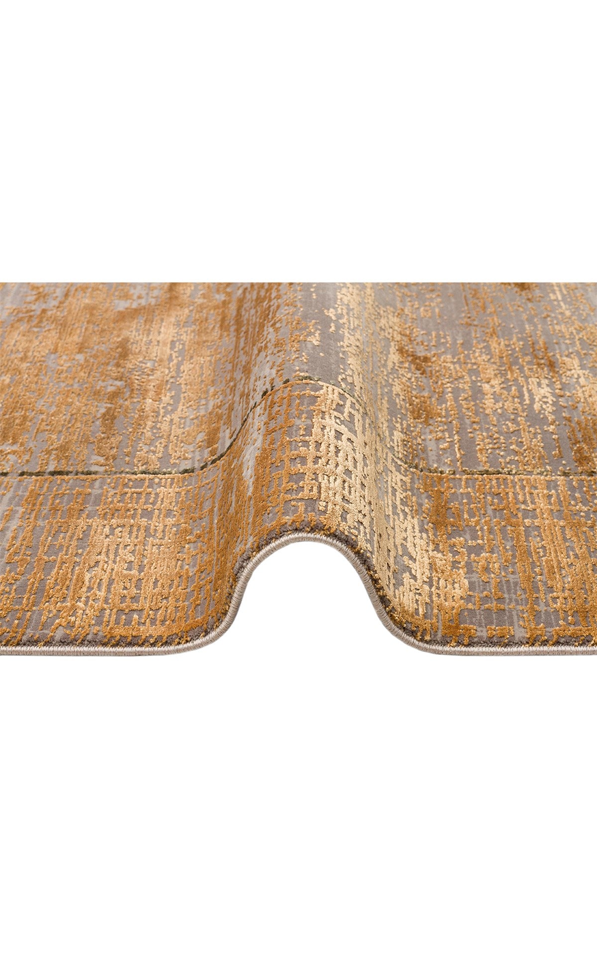 FRESCO DYED FSD 02 ANTIK GOLD Overdyed Yüksek Alçak Dokulu Özel Işıltılı Yüksek Kaliteli Sık Dokuma Modern Salon Halısı