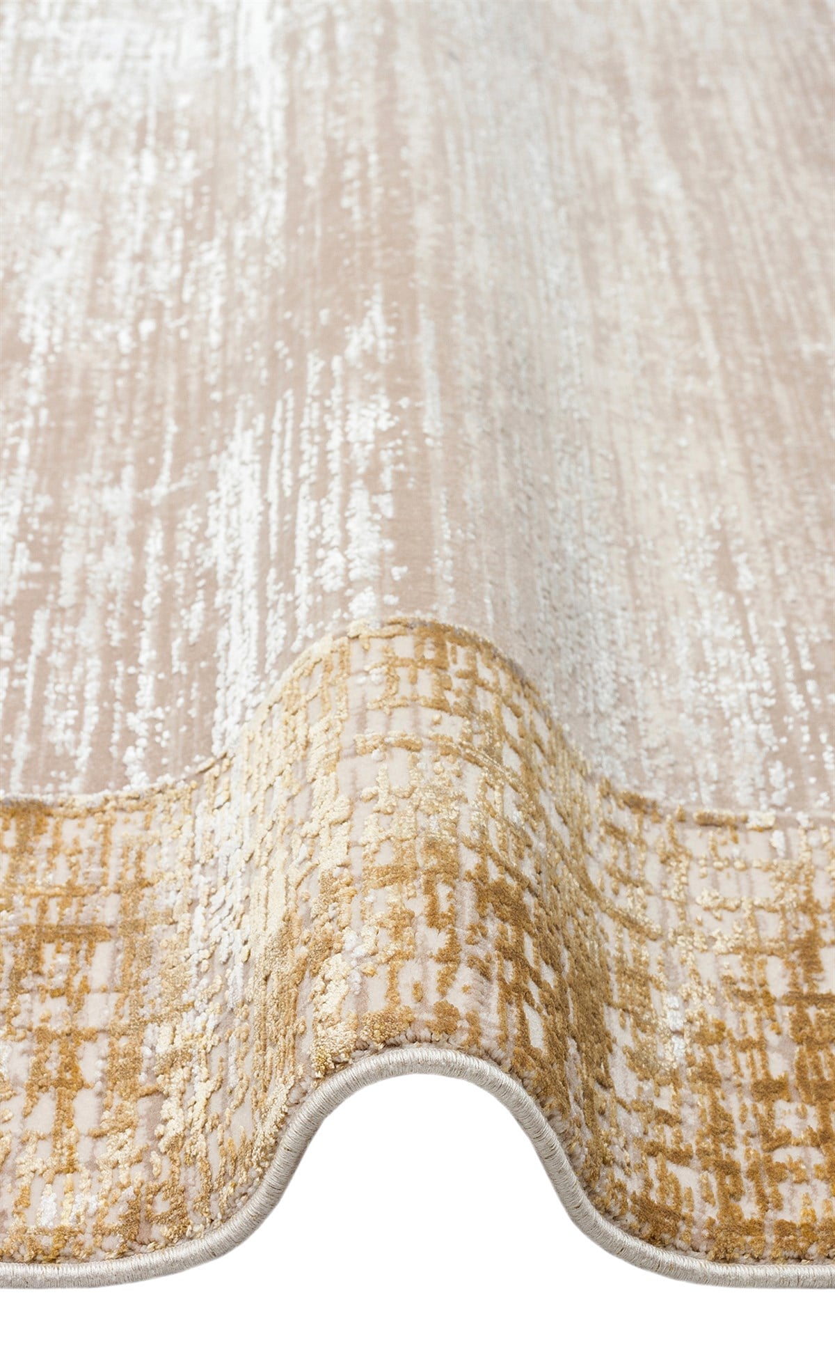 FRESCO DYED FSD 02 BEIGE GOLD Overdyed Yüksek Alçak Dokulu Özel Işıltılı Yüksek Kaliteli Sık Dokuma Modern Salon Halısı