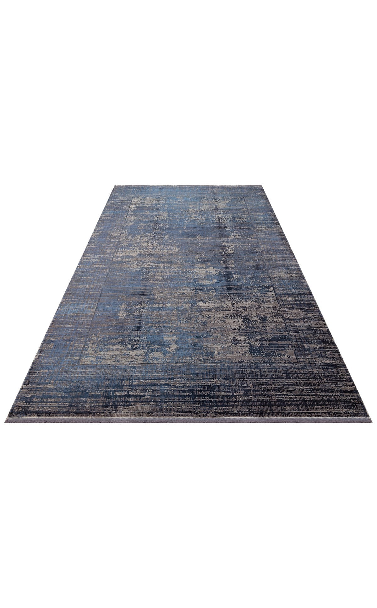 FRESCO DYED FSD 02 NAVY Overdyed Yüksek Alçak Dokulu Özel Işıltılı Yüksek Kaliteli Sık Dokuma Modern Salon Halısı