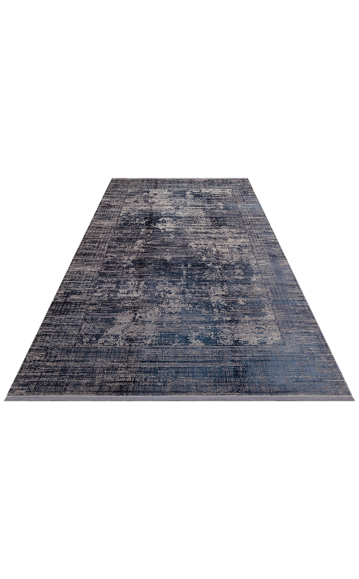 FRESCO DYED FSD 02 NAVY Overdyed Yüksek Alçak Dokulu Özel Işıltılı Yüksek Kaliteli Sık Dokuma Modern Salon Halısı
