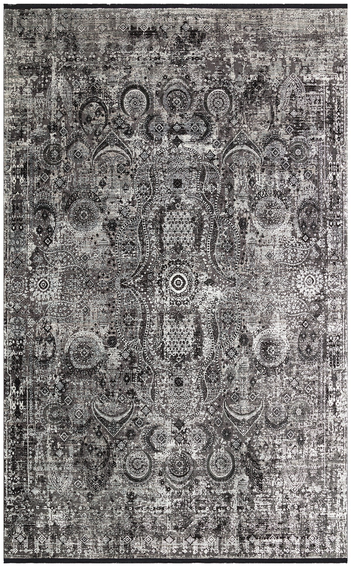 FRESCO FS 09 BLACK XW Yüksek Alçak Dokulu Özel Işıltılı Yüksek Kaliteli Sık Dokuma Modern Salon Halısı