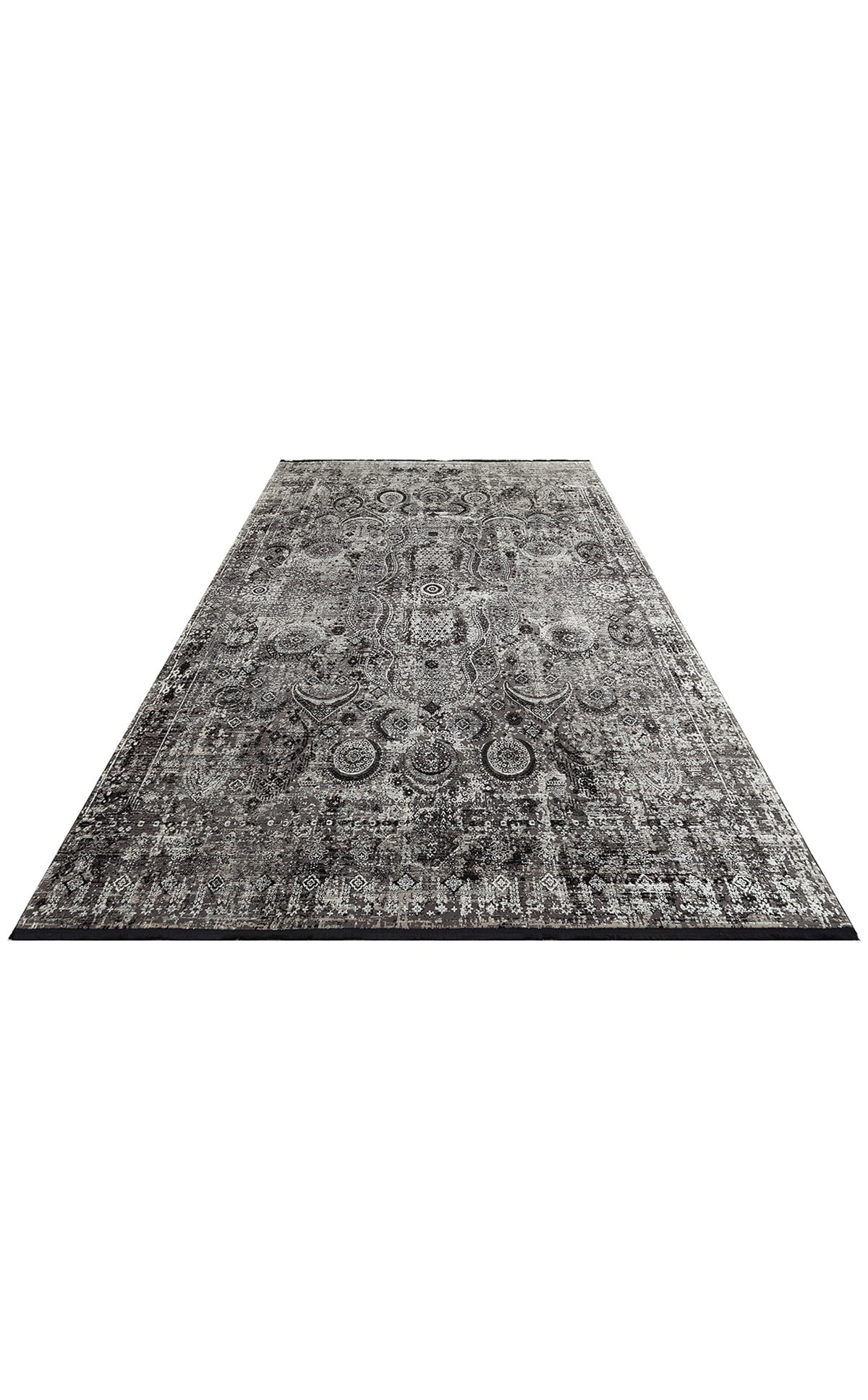 FRESCO FS 09 BLACK XW Yüksek Alçak Dokulu Özel Işıltılı Yüksek Kaliteli Sık Dokuma Modern Salon Halısı