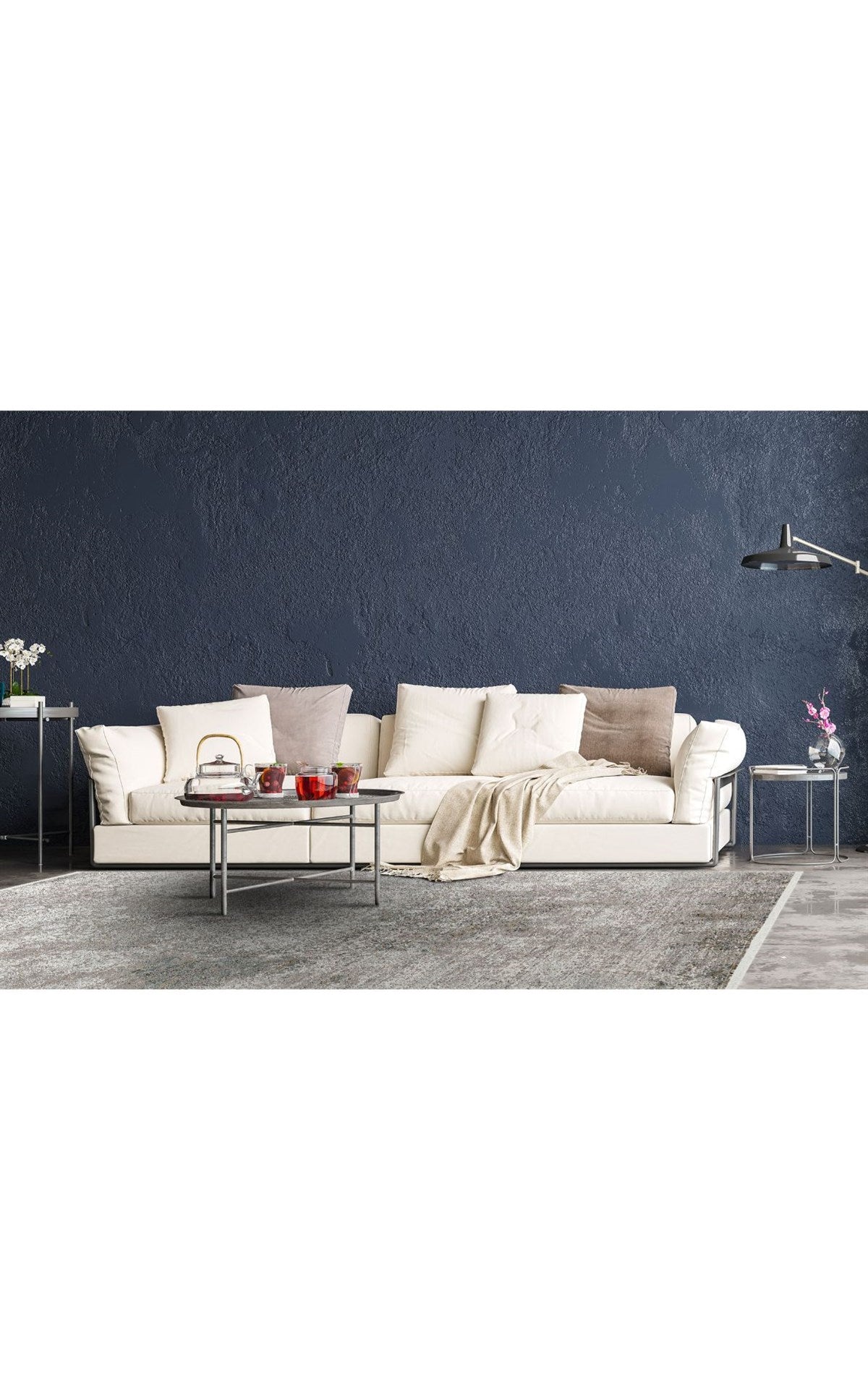 FRESCO FS 10 CREAM GREY XW Yüksek Alçak Dokulu Özel Işıltılı Yüksek Kaliteli Sık Dokuma Modern Salon Halısı