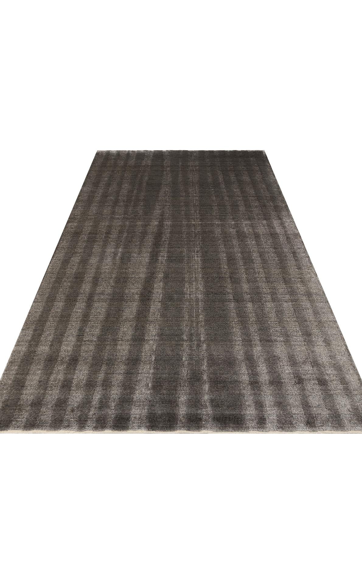 GESSI GES 01 ANTHRACITE Özel Hav Vermeyen ve Kolay Temizlenebilir Tencel Kullanılarak El Emeği ile Özel Tezgahlarda Üretilen Modern Kara Tezgah Halısı