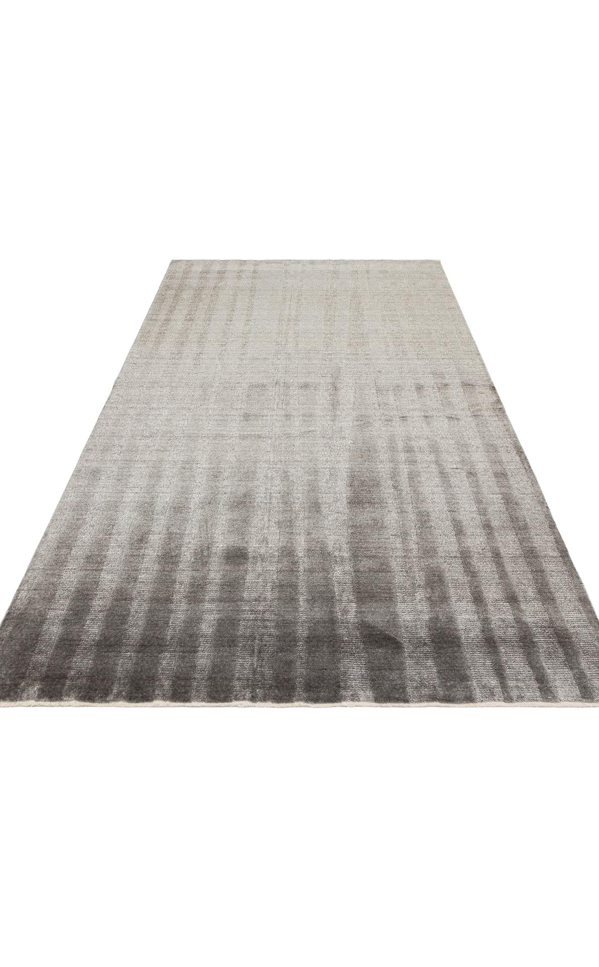 GESSI GES 01 ANTHRACITE Özel Hav Vermeyen ve Kolay Temizlenebilir Tencel Kullanılarak El Emeği ile Özel Tezgahlarda Üretilen Modern Kara Tezgah Halısı