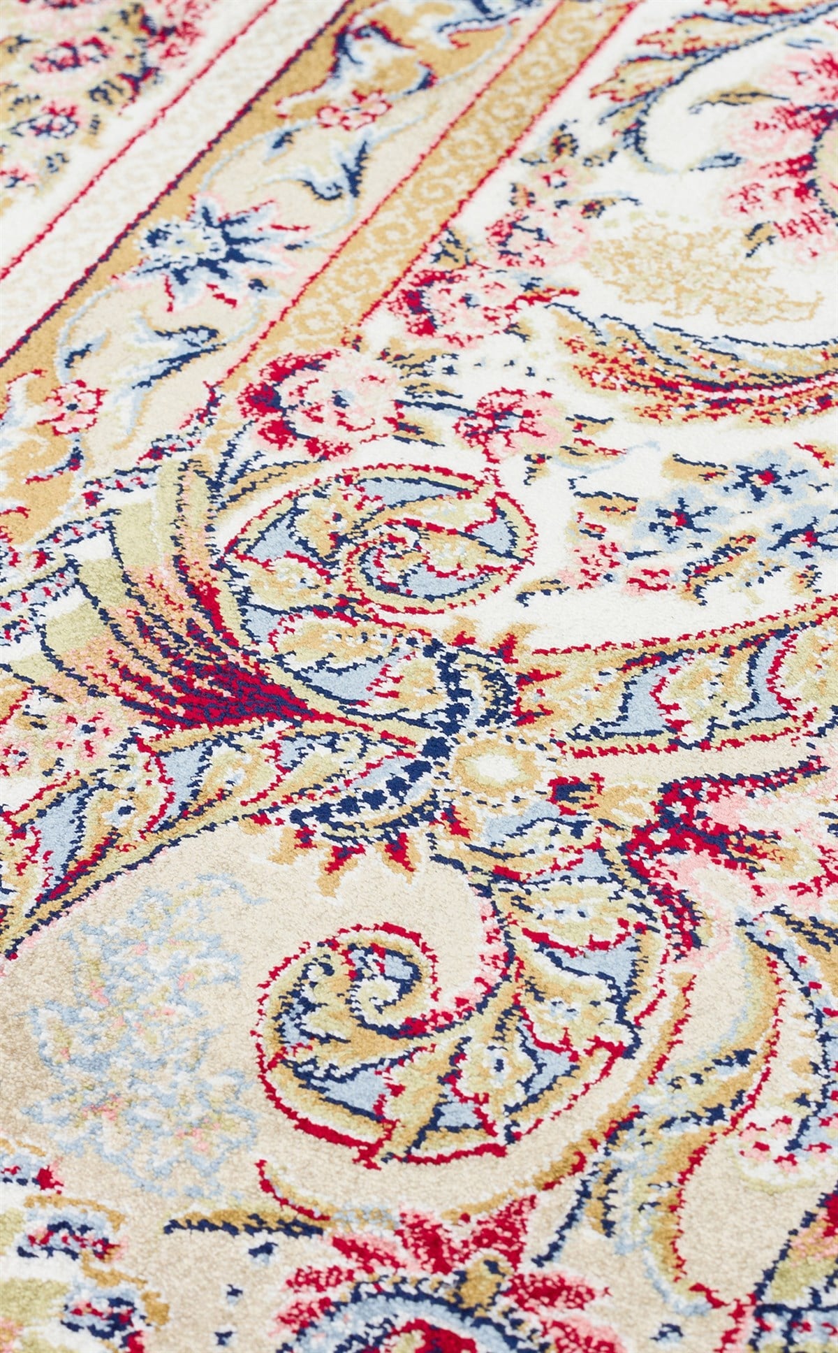 ISFAHAN ISF 01 CREAM Klasik Desenli Yüksek Kalite Sık Dokuma Makine Halısı