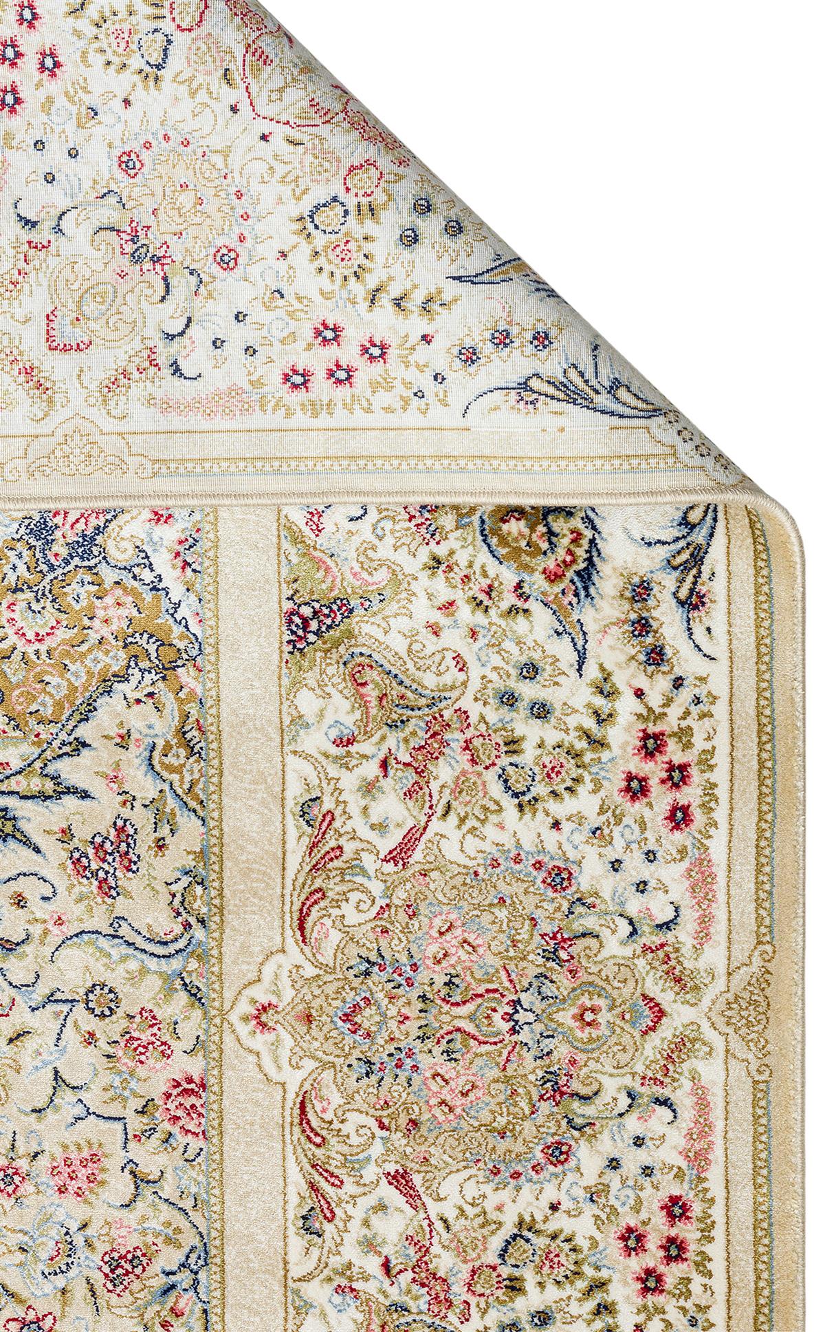 ISFAHAN ISF 06 CREAM Klasik Desenli Yüksek Kalite Sık Dokuma Makine Halısı