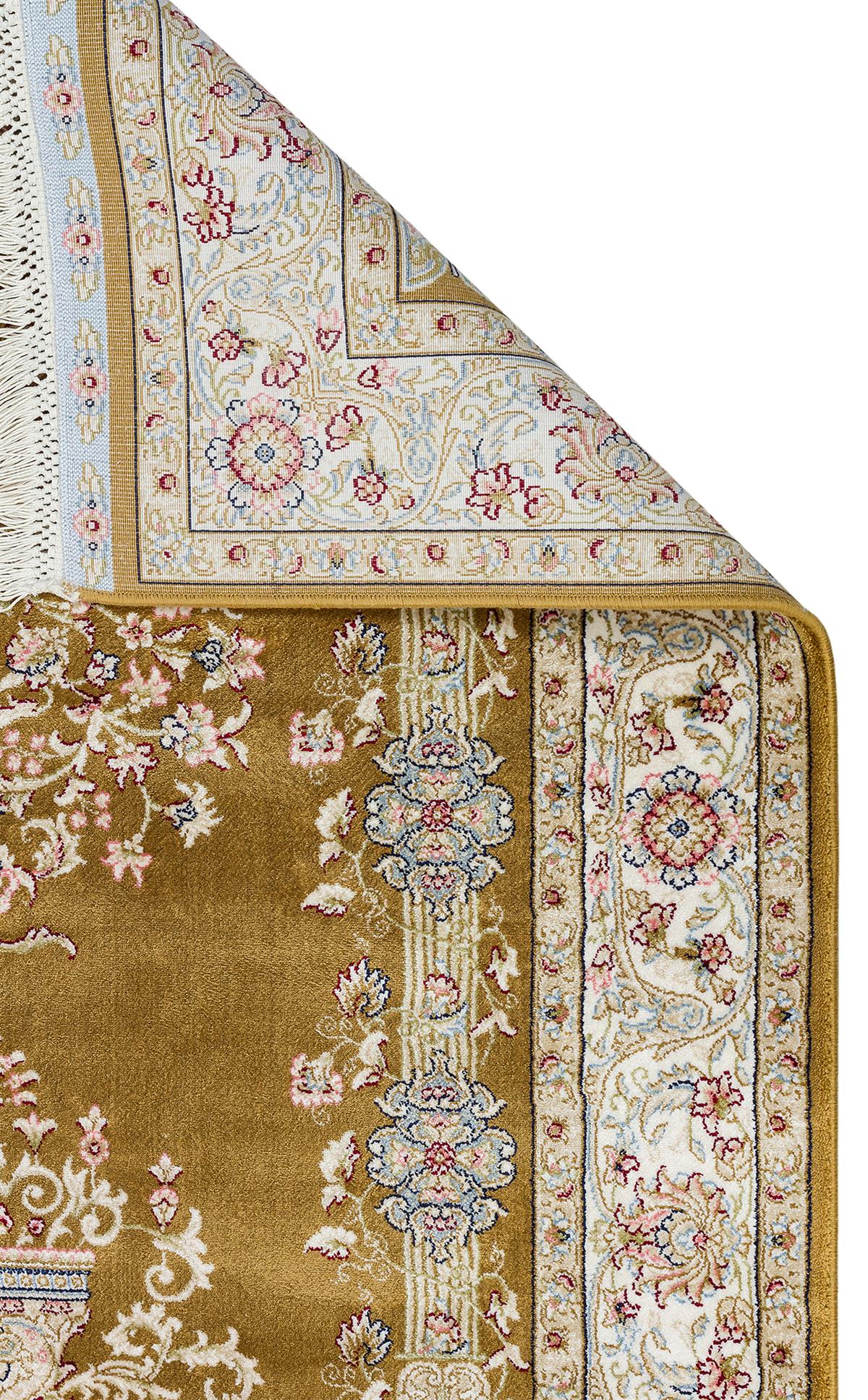 ISFAHAN SECCADE ISF SCD 01 GOLD Klasik Desenli Yüksek Kalite Sık Dokuma Seccade