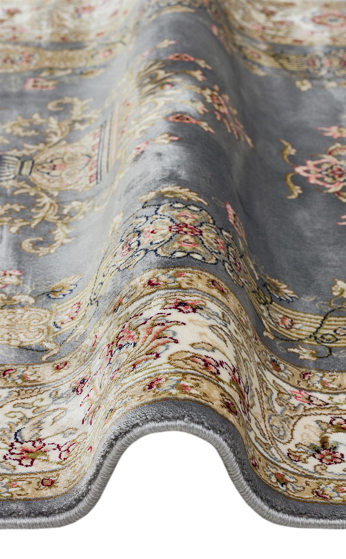 ISFAHAN SECCADE ISF SCD 01 GREY Klasik Desenli Yüksek Kalite Sık Dokuma Seccade